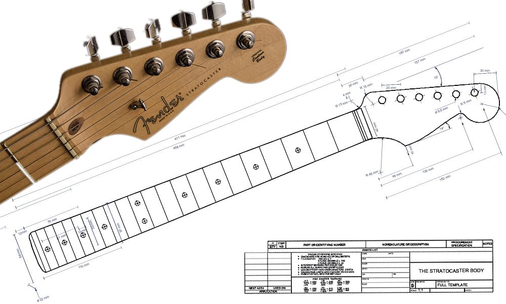 How to build a Stratocaster Style  Neck